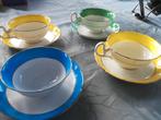 4 porseleinen theekopjes, Antiek en Kunst, Antiek | Servies compleet, Ophalen of Verzenden