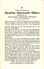 Ebbers Hendrika Geertruida 1906 Lichtenvoorde 1964, Ophalen of Verzenden
