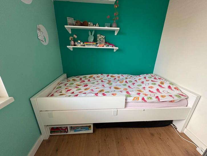 Mooi Eenpersoons Bed te Koop 190x90 cm, Huis en Inrichting, Slaapkamer | Bedden, Gebruikt, Eenpersoons, 90 cm, 190 cm of minder