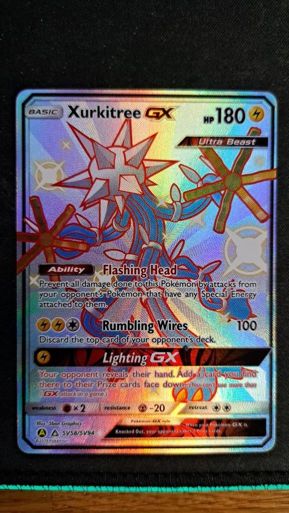 Xurkitree GX Hidden Fates HIV Shiny Vault HIF SV 58 Pokémon, Verzenden, Nieuw, Losse kaart, Foil
