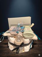 Prachtige  Luiertaart Blauw/Grijs -  Olifant Thema, Ophalen of Verzenden, Nieuw