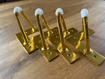 4 hairpin legs / metalen meubelpoten / messing beschikbaar voor biedingen