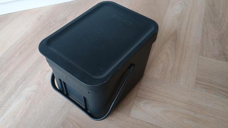 Brabantia sort & go prullenbakje (6 liter), Huis en Inrichting, Woonaccessoires | Prullenbakken, Gebruikt, Kunststof, Minder dan 50 cm