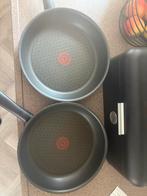 Tefal koekenpannen - 2 Grote + 1 kleine andere koekenpan, Ophalen of Verzenden, Gebruikt, Koekenpan of Braadpan