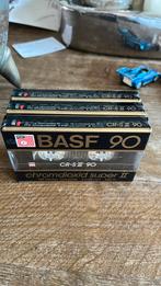 3 nieuw gesealde BASF 90 cassettebandjes 1985-1987, Ophalen of Verzenden, Nieuw in verpakking, 2 t/m 25 bandjes, Onbespeeld