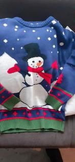Kersttrui met sneeuwpop - feestelijk en warm!, Kleding | Heren, Truien en Vesten, Ophalen, Zo goed als nieuw, Zwart