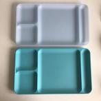 2x Tupperware vakken bord schaal placemat bbq camping, Huis en Inrichting, Keuken | Tupperware, Ophalen of Verzenden, Blauw, Schaal