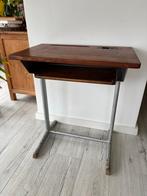 Vintage schooltafel – hout & staal – met open vak, Ophalen