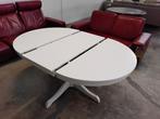 Eettafel - uittrektafel (uittrekbaar) rond model, Ophalen, Gebruikt, 100 tot 150 cm, Rond