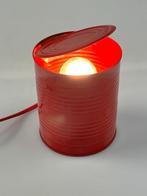 Vintage Tin Can Lamp, Ad Van Berlo, Vrieland Design, 1980's, Huis en Inrichting, Lampen | Tafellampen, Vrieland Design, Gebruikt
