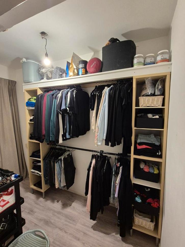 Ikea kasten met steigerbuizen, Huis en Inrichting, Kasten | Kledingkasten, Ophalen