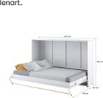 Bedkast 120x200 - ruimte besparend!, Huis en Inrichting, Ophalen, Wit, Zo goed als nieuw, Twijfelaar