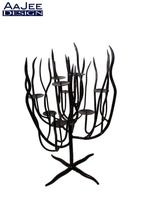 Brutalist smeedijzeren BOOM kandelaars – MCM, Gebruikt, Overige kleuren, 50 tot 75 cm, Ophalen of Verzenden