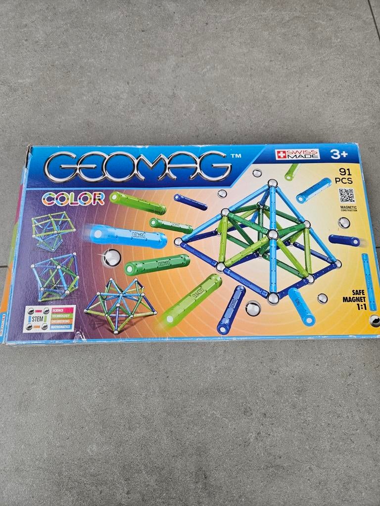 Geomag 91pc magnetische bouwset, Ophalen of Verzenden, Gebruikt