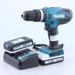 Makita HP488D Klopboor/schroefmachine 2x 2.0Ah Accu en Lader, Doe-het-zelf en Verbouw, Gereedschap | Boormachines, Makita, Zo goed als nieuw