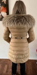 Winterjas beige met bontkraag jas Violanti donsjas, Kleding | Dames, Jassen | Winter, Violanti, Beige, Ophalen of Verzenden, Zo goed als nieuw