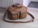 Cowboysbag lichtbruin leer little bag goede staat, Ophalen of Verzenden, Gebruikt, Bruin, Schoudertasje