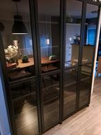 Vier losse vitrine kastdeuren oxberg voor billy kasten, Huis en Inrichting, Ophalen, Strak, Gebruikt, Glas