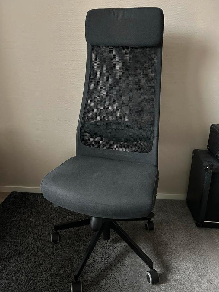 Ikea Markus bureaustoel, Huis en Inrichting, Bureaustoelen, Gebruikt, Bureaustoel, Zwart, Ergonomisch, Ophalen