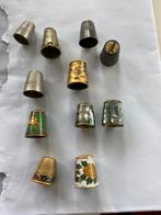 11 oude vingerhoedjes ,, Verzamelen, Vingerhoedjes, Overige materialen, Gebruikt, Ophalen of Verzenden