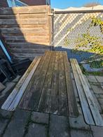 Houten Picknicktafel - Gebruikt, Ophalen of Verzenden, Gebruikt, Rechthoekig, Hout