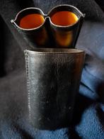 Leren sigarenkoker voor 2 sigaren, Ophalen of Verzenden, Gebruikt, Tabaksdoos of Verpakking