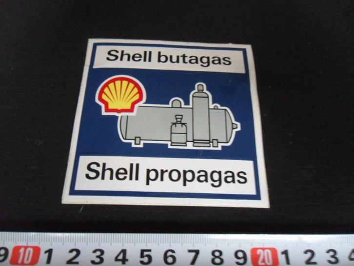sticker shell butagas shell propagas *, Verzamelen, Stickers, Zo goed als nieuw, Ophalen