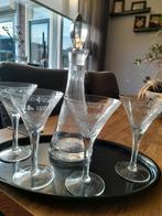 Glasserviesje met onderplaat zwart, Ophalen of Verzenden