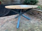 Grenen Eettafel - 140cm Massief Hout, Huis en Inrichting, Tafels | Eettafels, Ophalen, Gebruikt, 100 tot 150 cm, Rond