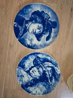 Delfts blauw, Rembrandt en Saskia, wand borden Boch, Antiek en Kunst, Ophalen of Verzenden