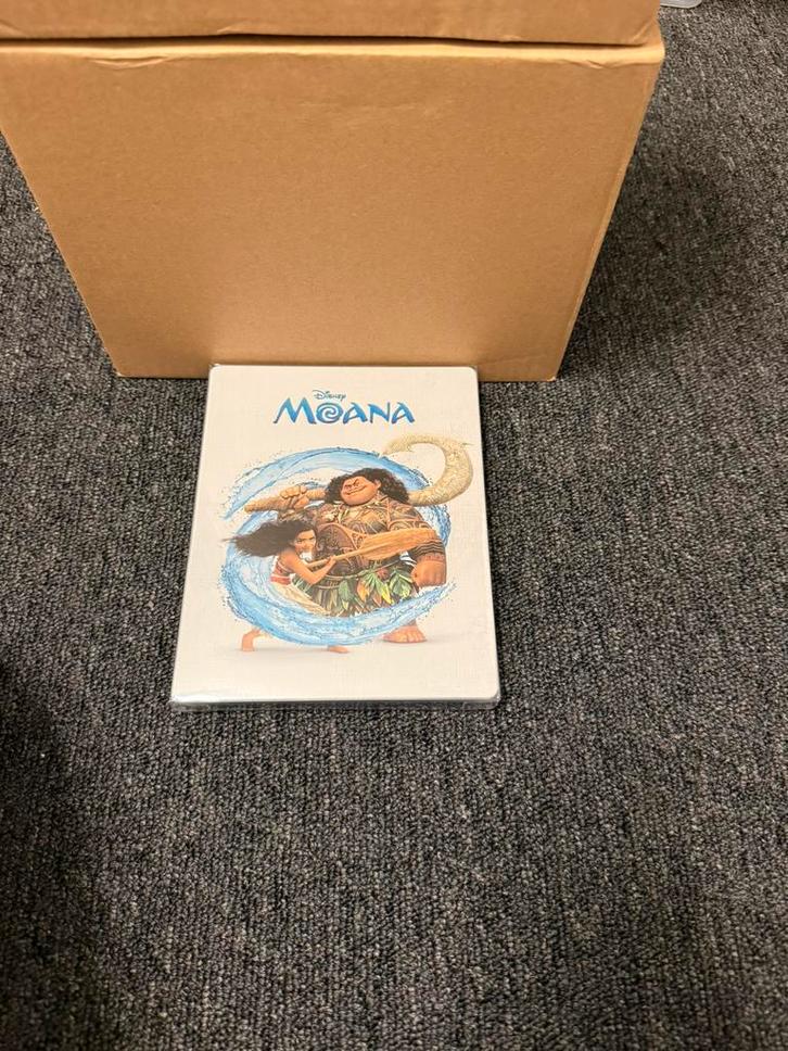 Moana steelbook, Cd's en Dvd's, Blu-ray, Zo goed als nieuw, Actie, Ophalen of Verzenden