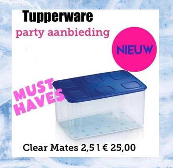 Tupperware Clear Mates / Voorraadtrommels beschikbaar voor biedingen