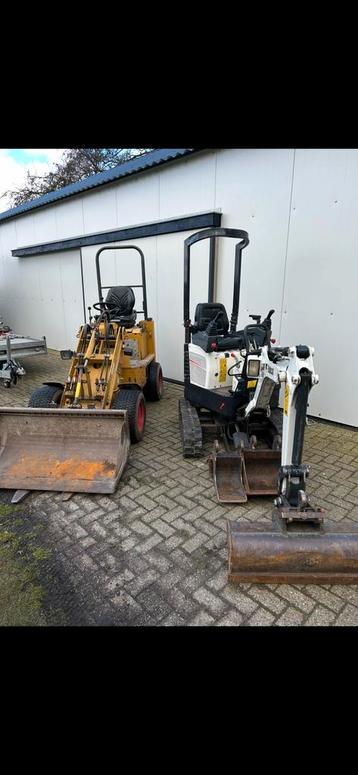 Minikraan, shovel voor diverse klussen beschikbaar voor biedingen