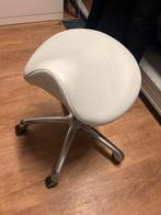 Tabouret voor Schoonheidssalon, Ophalen of Verzenden, Gebruikt, Wit, Bureaukruk