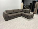 Nieuw GRATIS LEVERING antraciet microleren hoekbank 310x215, Ophalen of Verzenden, Zo goed als nieuw, 150 cm of meer, Vierpersoons of meer