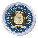 Nederlandse Antillen 75 gulden 1999 Goud Globe, Ophalen of Verzenden, Goud
