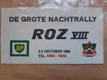 Sticker nachtrally ROZ 1965