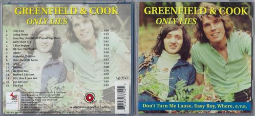 Greenfield & Cook – Only Lies , in zeer mooie staat, Cd's en Dvd's, Cd's | Pop, Zo goed als nieuw, 1980 tot 2000, Ophalen of Verzenden