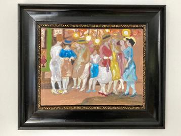 Schilderij Dames voor de etalage  beschikbaar voor biedingen