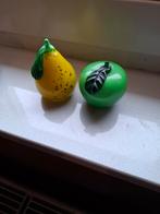 Glazen Appel en Peer Decoratie, Ophalen, Zo goed als nieuw