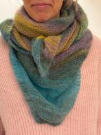 Handgebreide Mohair Sjaal - Lana Grossa, Ophalen of Verzenden, Nieuw, Sjaal