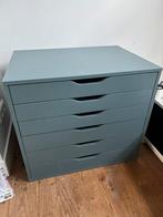 Grijsblauw kastje van Ikea met 6 lades, Ophalen, Gebruikt, 5 laden of meer, 50 tot 100 cm