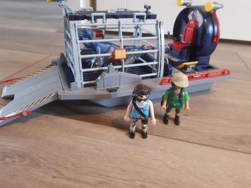 Playmobile hovercraft met Dino vervoer, Kinderen en Baby's, Speelgoed | Playmobil, Zo goed als nieuw, Complete set, Ophalen