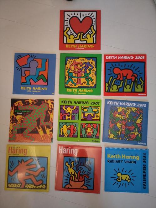 Keith Haring kalenders (collectie van 10 stuks) 30 x 30 cm, Diversen, Kalenders, Nieuw, Maandkalender, Ophalen of Verzenden