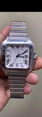 Cartier santos horloge AAA+ kwaliteit met doos (laatste), Sieraden, Tassen en Uiterlijk, Horloges | Heren, Nieuw, Overige merken