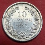 10 cent 1897. Pr., Zilver, Ophalen of Verzenden, 10 cent, Koningin Wilhelmina