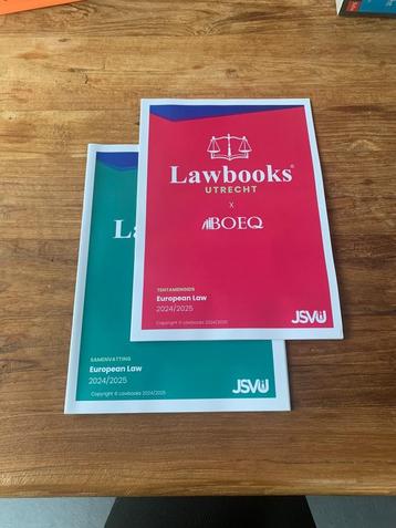 Lawbooks European Law 2024-2025 Utrecht beschikbaar voor biedingen