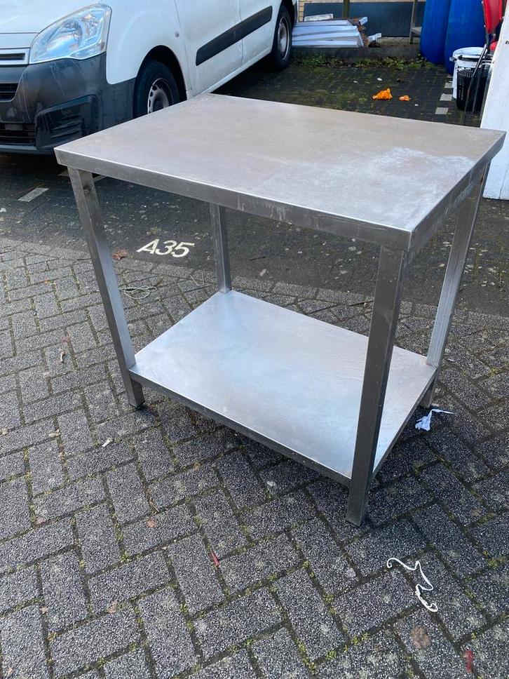 RVS Horeca Werktafel 90x60x88cm, Zakelijke goederen, Horeca | Keukenapparatuur, RVS Meubilair, Gebruikt, Ophalen