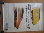 Vintage poster TGV vs Stoptrein IBM 80-120cm, Ophalen of Verzenden, Trein