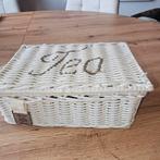 Riviera Maison Theedoos - Wit Rotan, Ophalen of Verzenden, Gebruikt